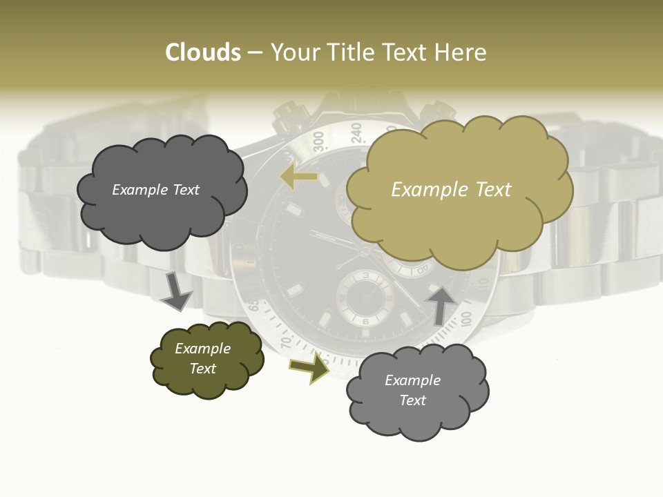Assistance Female Touching PowerPoint Template