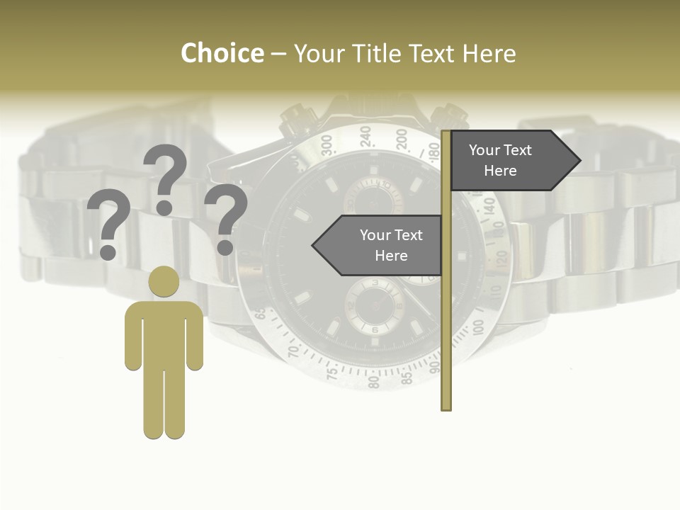 Assistance Female Touching PowerPoint Template