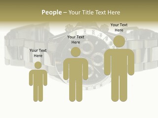 Assistance Female Touching PowerPoint Template