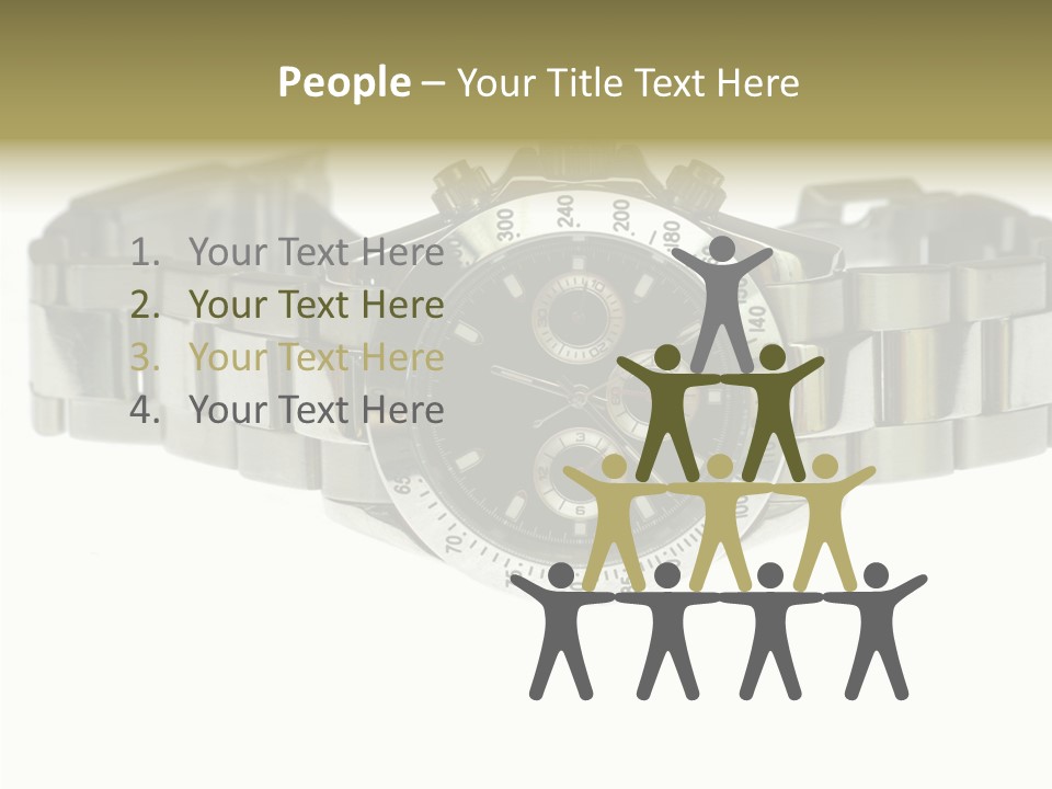 Assistance Female Touching PowerPoint Template