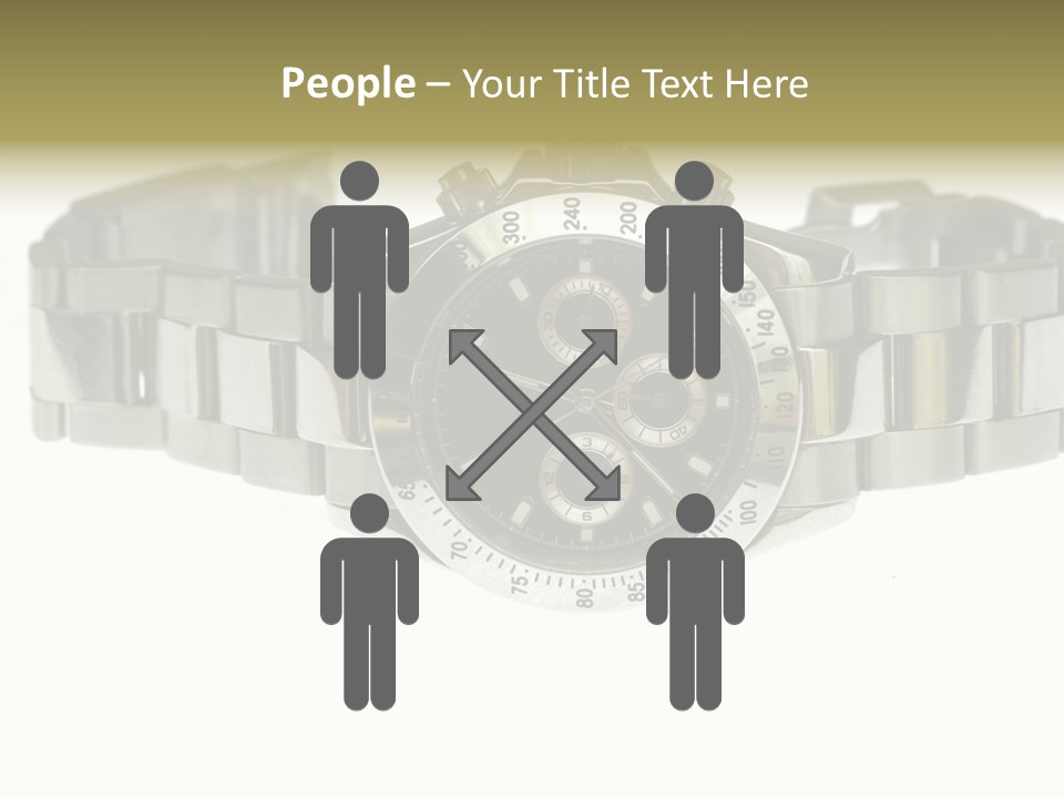 Assistance Female Touching PowerPoint Template