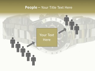 Assistance Female Touching PowerPoint Template