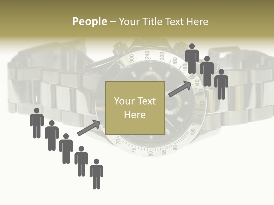 Assistance Female Touching PowerPoint Template