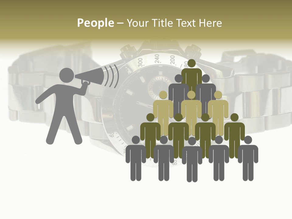 Assistance Female Touching PowerPoint Template