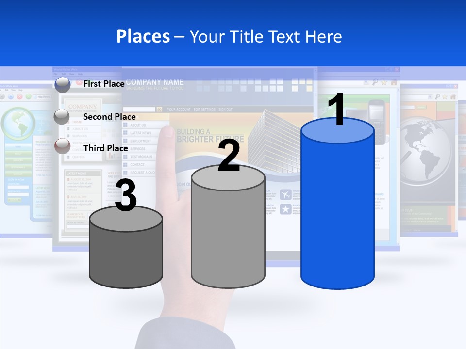 White Grandmother Women PowerPoint Template