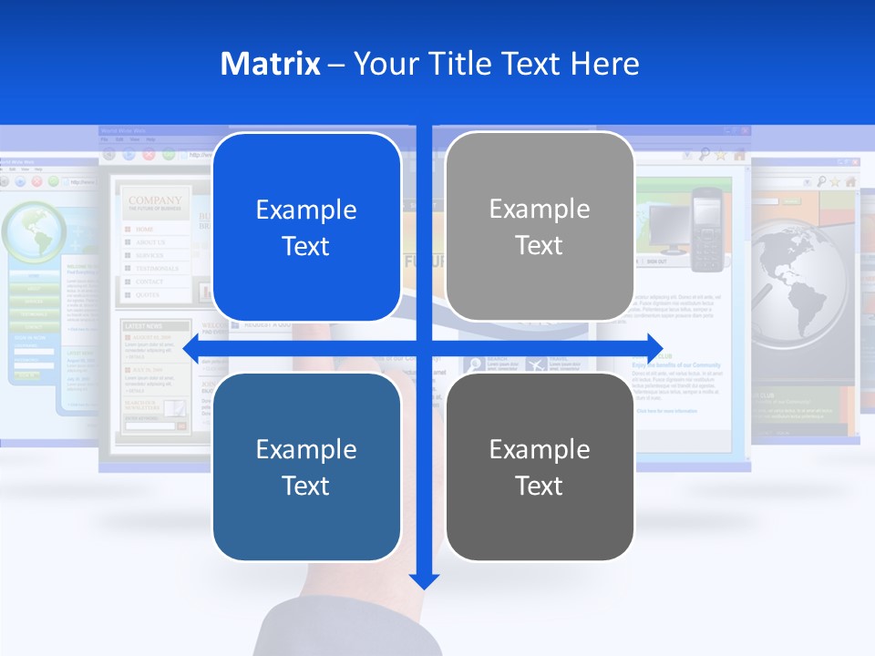 White Grandmother Women PowerPoint Template