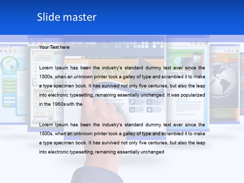 White Grandmother Women PowerPoint Template