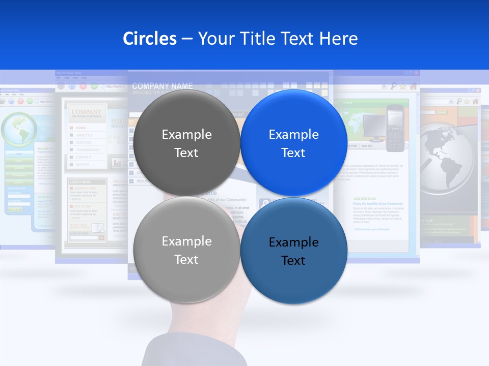 White Grandmother Women PowerPoint Template