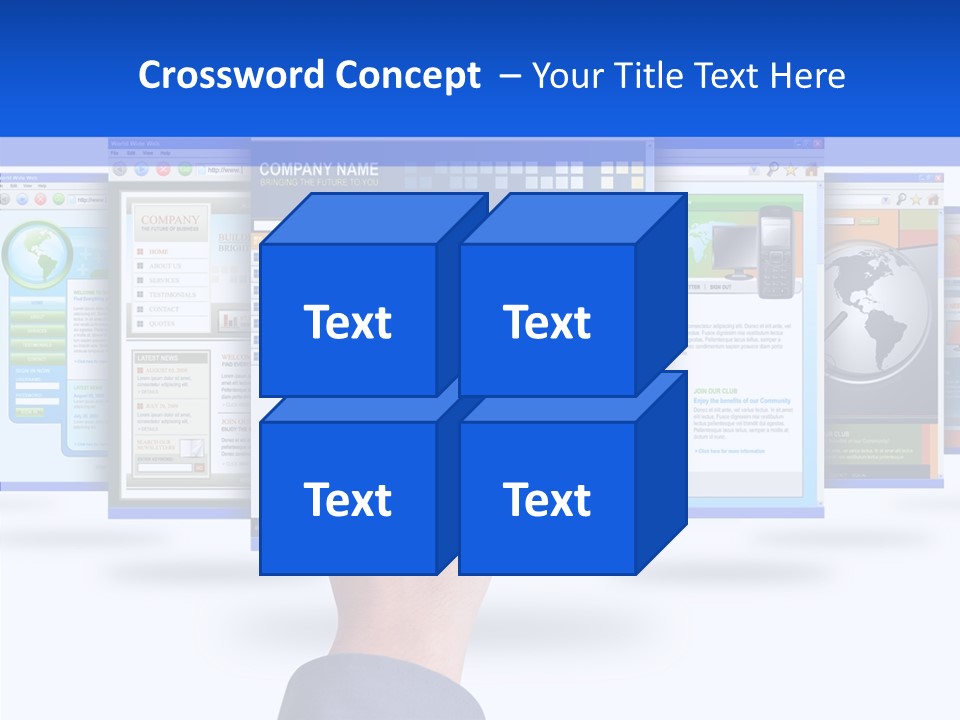 White Grandmother Women PowerPoint Template