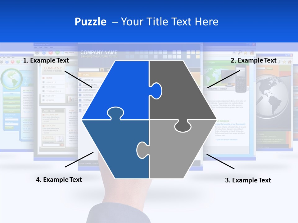 White Grandmother Women PowerPoint Template