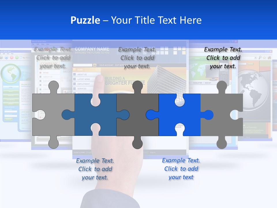 White Grandmother Women PowerPoint Template