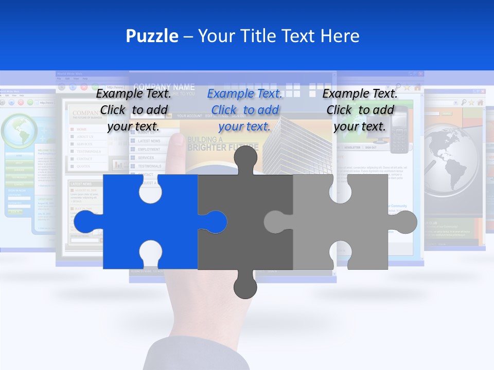 White Grandmother Women PowerPoint Template