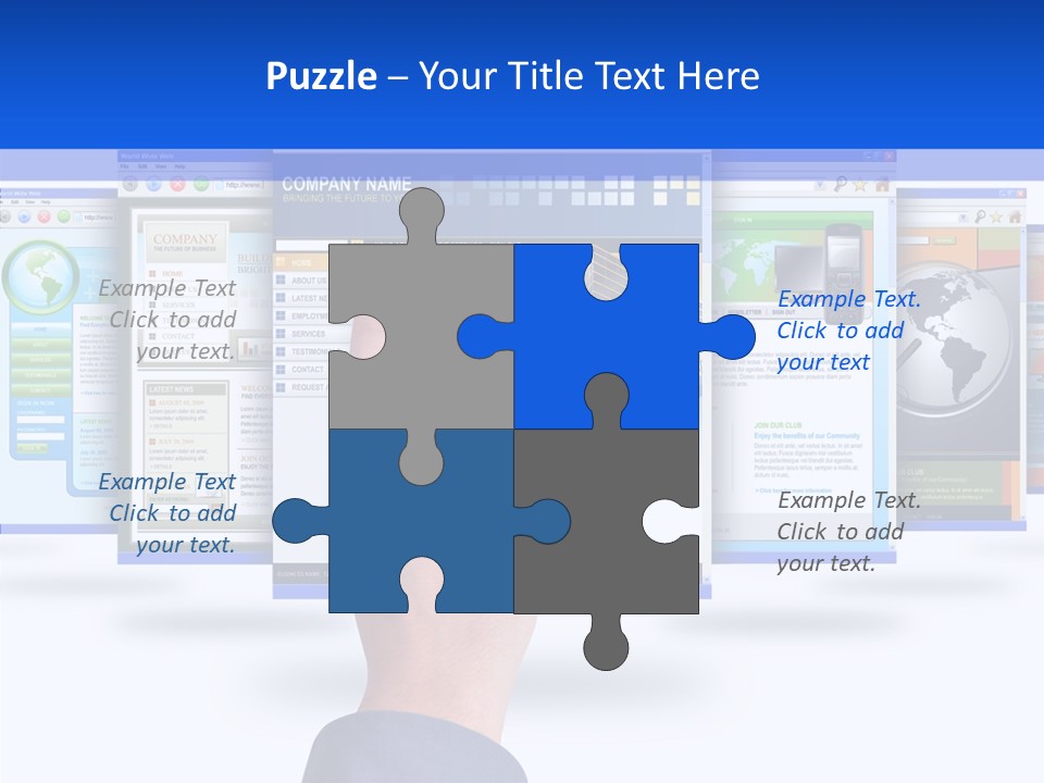 White Grandmother Women PowerPoint Template