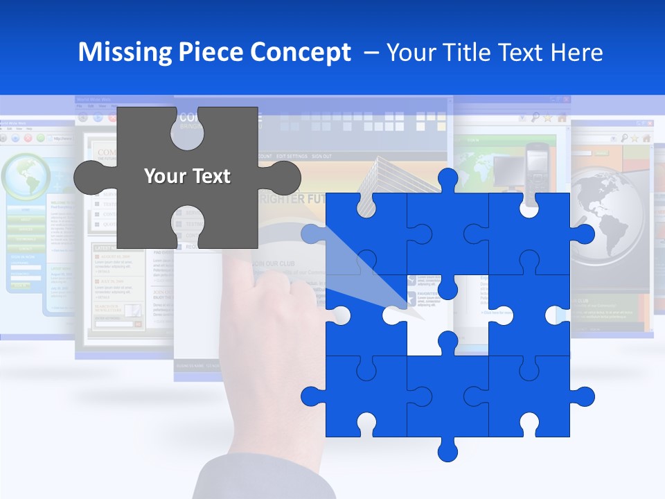 White Grandmother Women PowerPoint Template