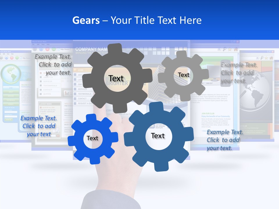 White Grandmother Women PowerPoint Template