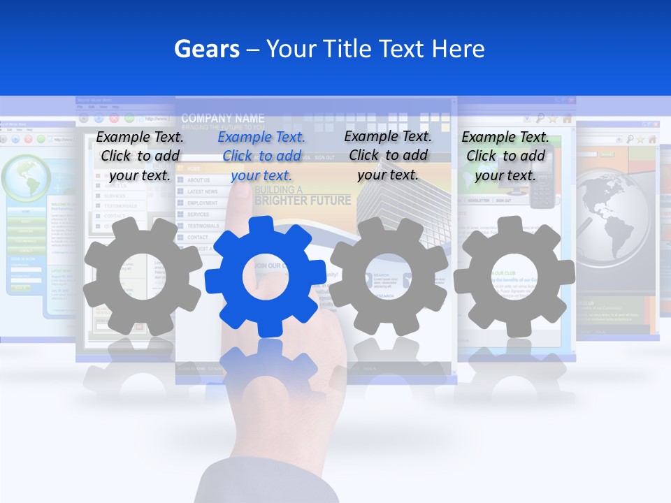 White Grandmother Women PowerPoint Template