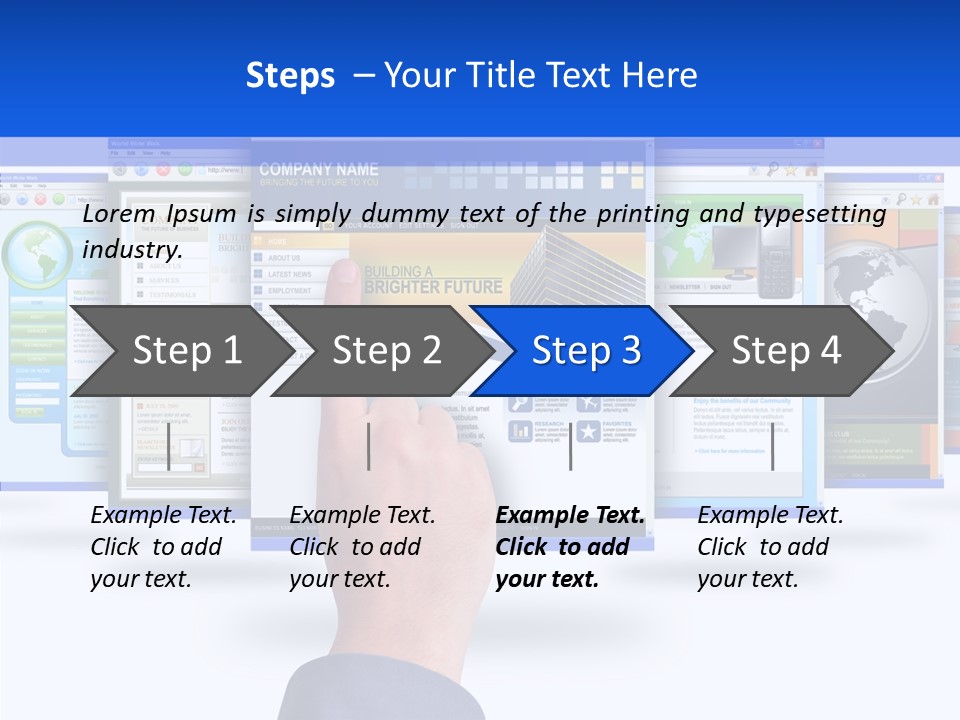 White Grandmother Women PowerPoint Template