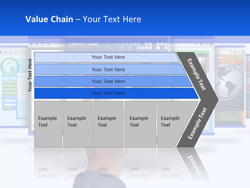 White Grandmother Women PowerPoint Template