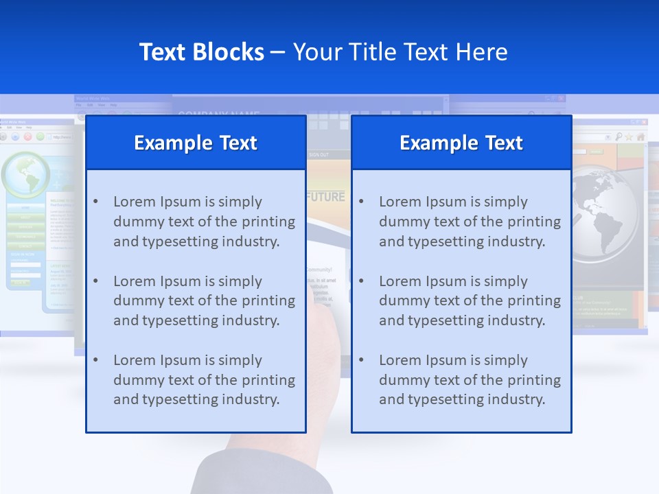 White Grandmother Women PowerPoint Template