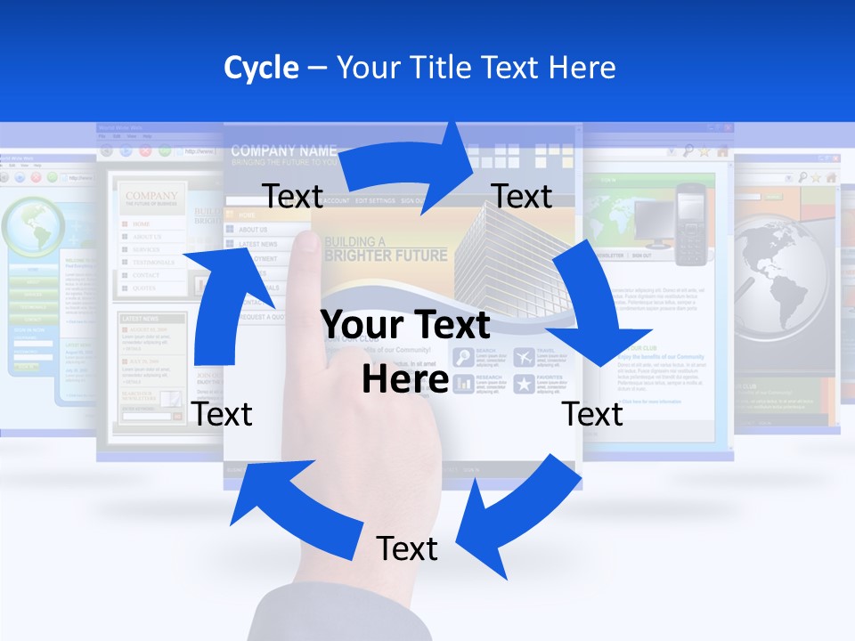 White Grandmother Women PowerPoint Template