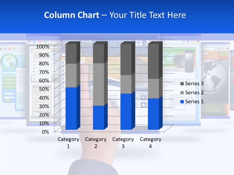 White Grandmother Women PowerPoint Template