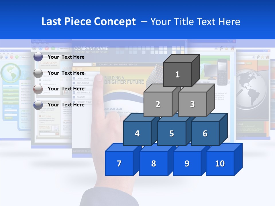 White Grandmother Women PowerPoint Template
