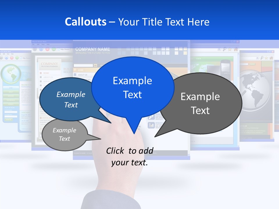 White Grandmother Women PowerPoint Template