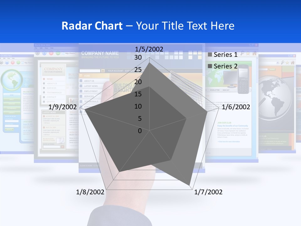 White Grandmother Women PowerPoint Template
