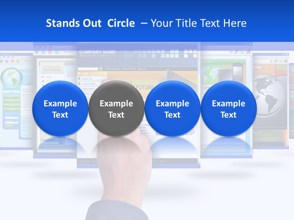 White Grandmother Women PowerPoint Template