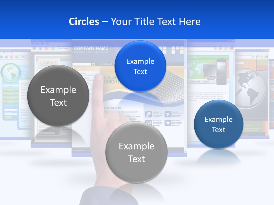 White Grandmother Women PowerPoint Template