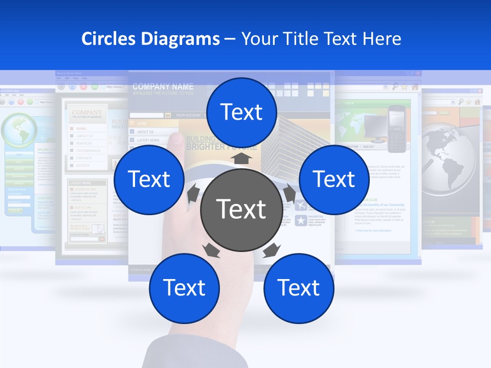 White Grandmother Women PowerPoint Template