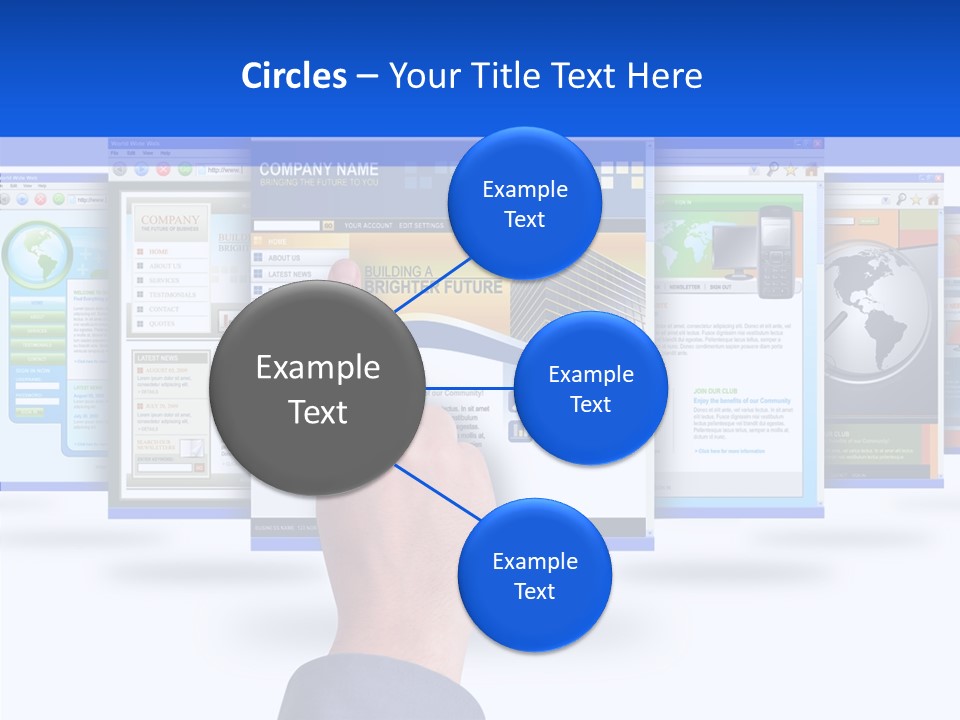 White Grandmother Women PowerPoint Template