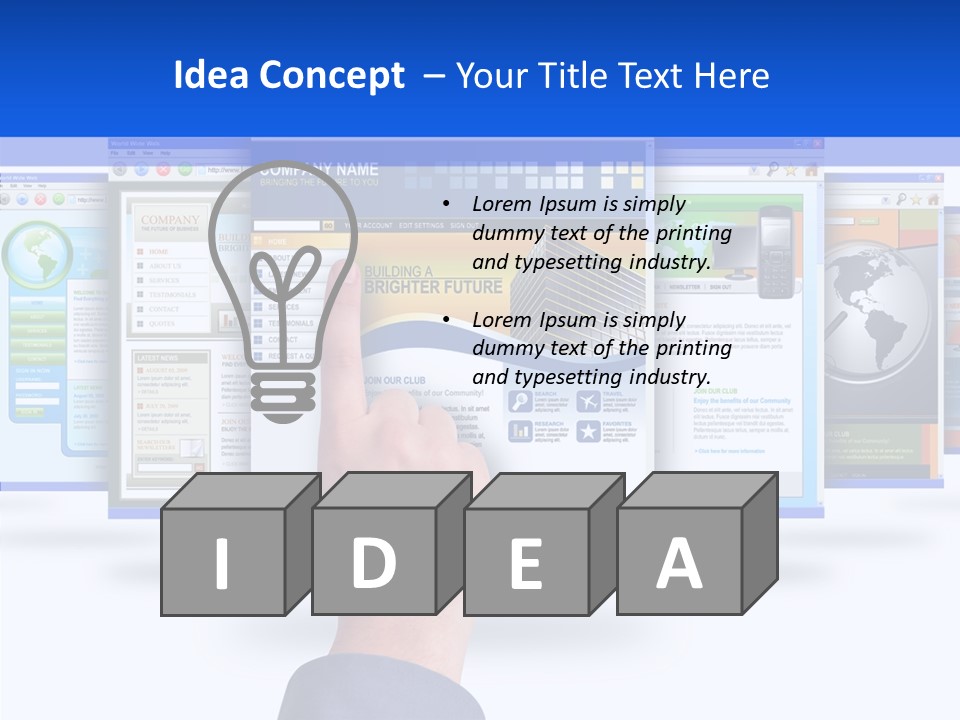 White Grandmother Women PowerPoint Template