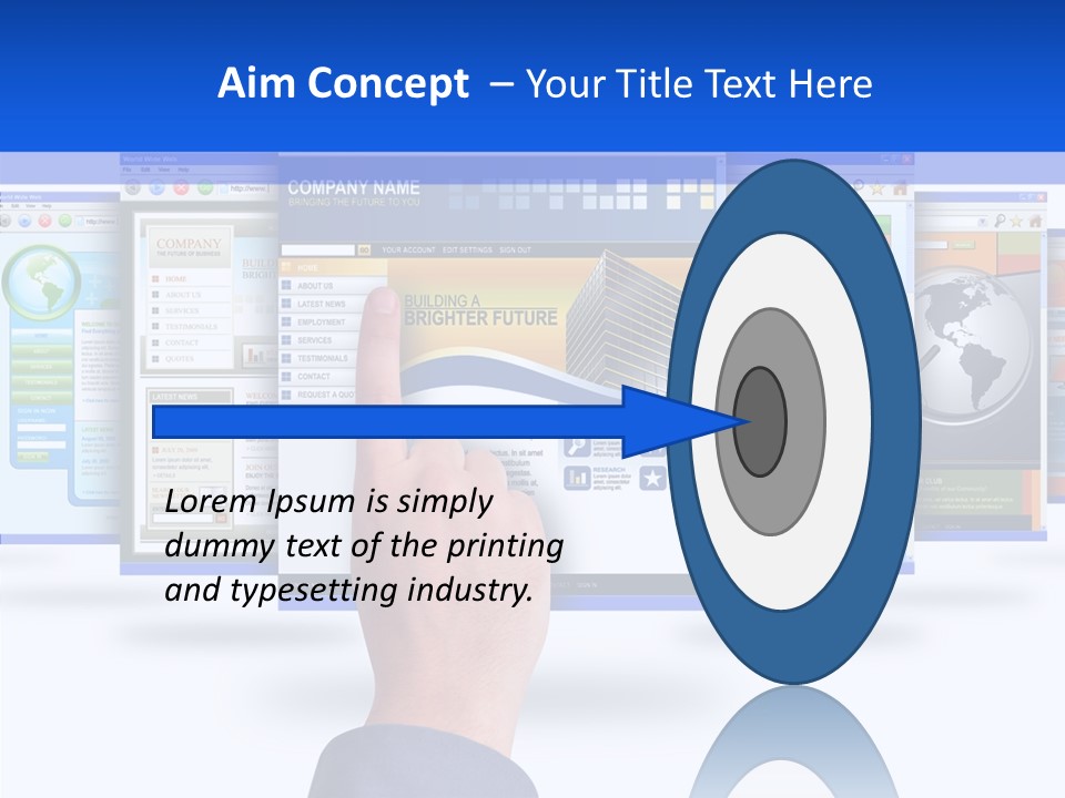 White Grandmother Women PowerPoint Template