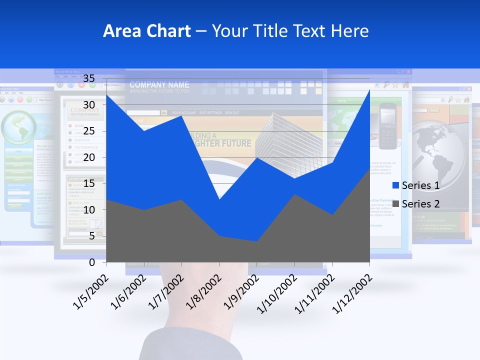 White Grandmother Women PowerPoint Template