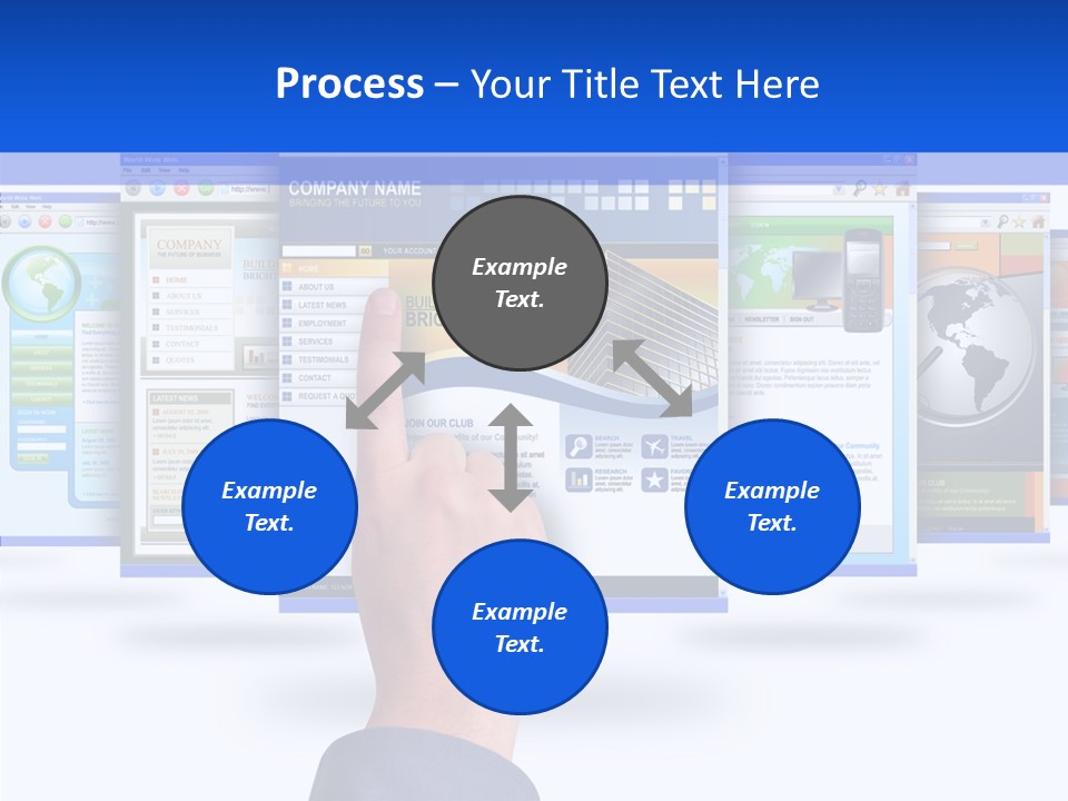 White Grandmother Women PowerPoint Template