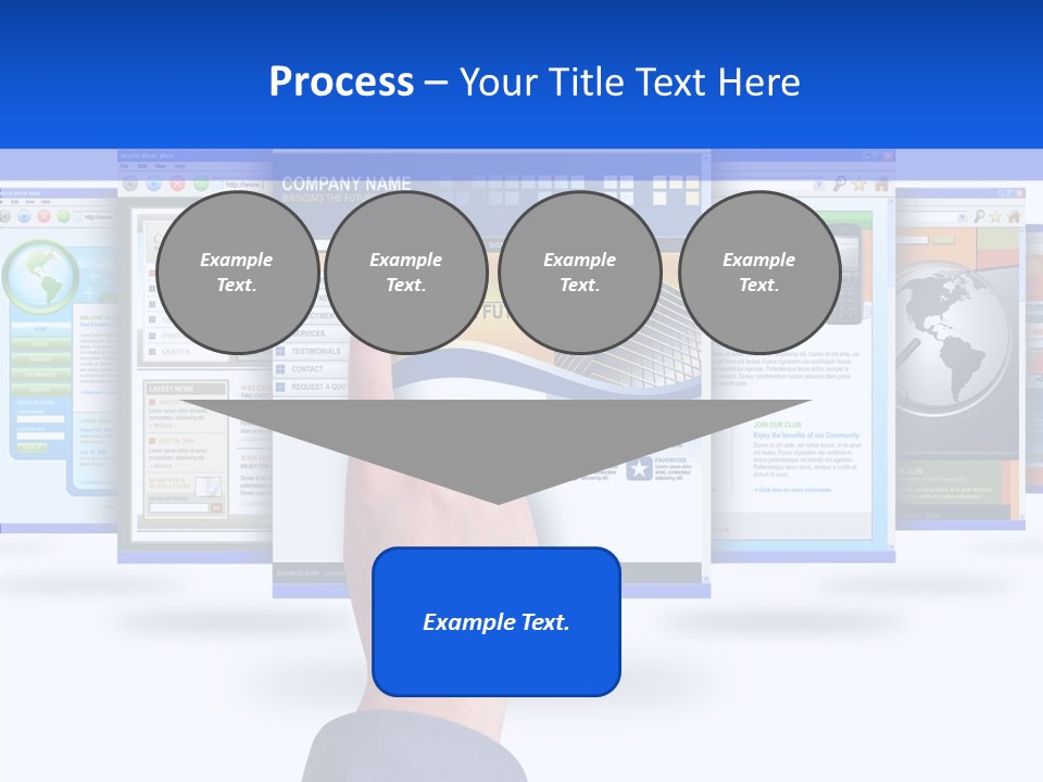 White Grandmother Women PowerPoint Template