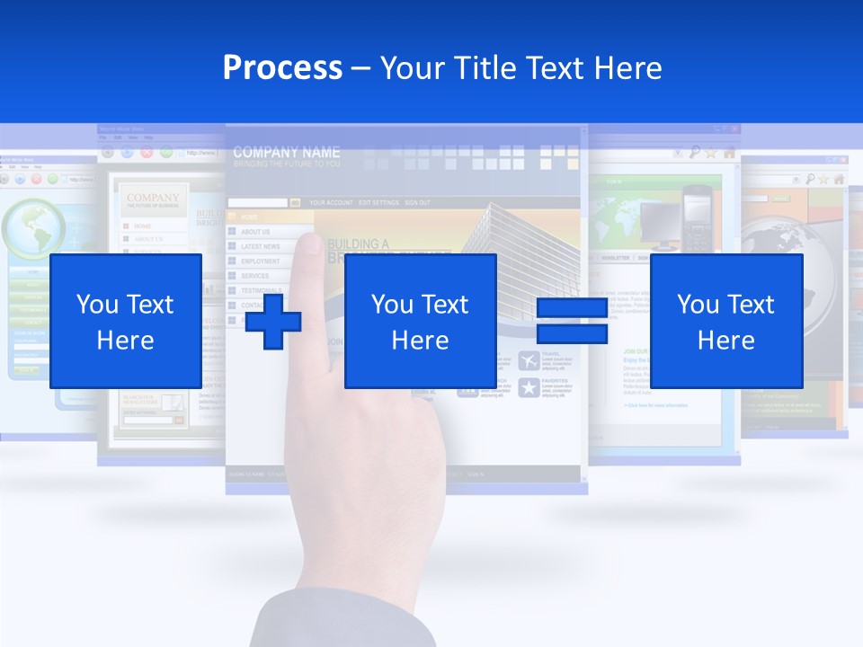 White Grandmother Women PowerPoint Template