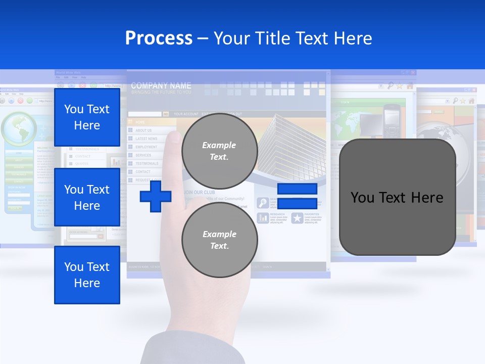 White Grandmother Women PowerPoint Template