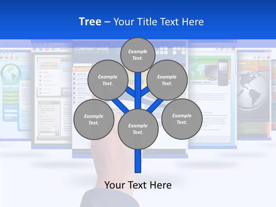 White Grandmother Women PowerPoint Template
