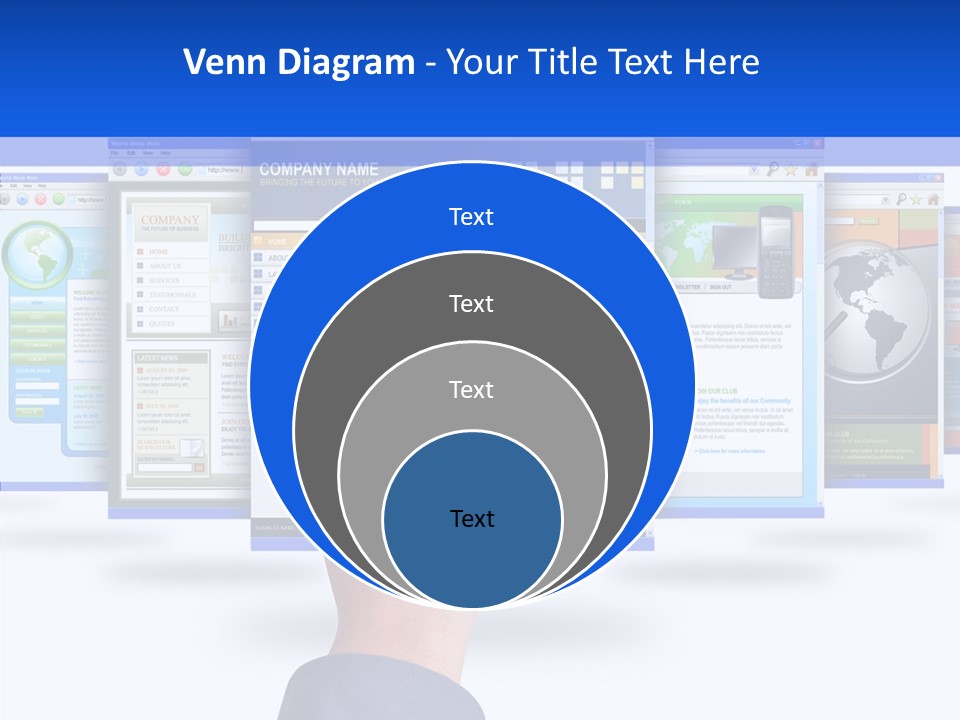 White Grandmother Women PowerPoint Template
