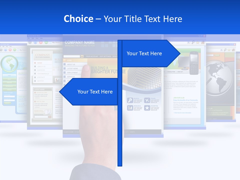 White Grandmother Women PowerPoint Template