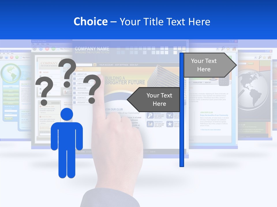 White Grandmother Women PowerPoint Template