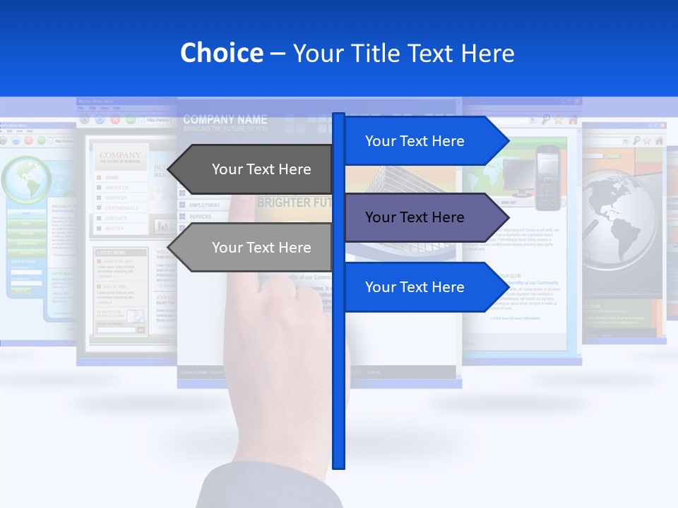 White Grandmother Women PowerPoint Template