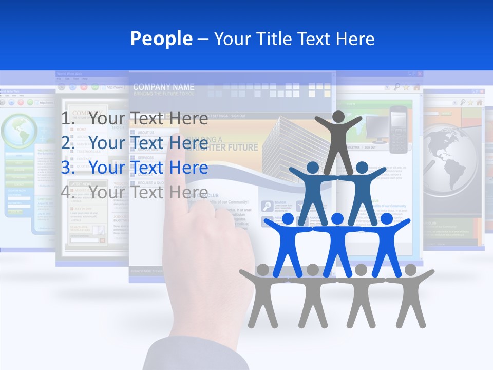 White Grandmother Women PowerPoint Template