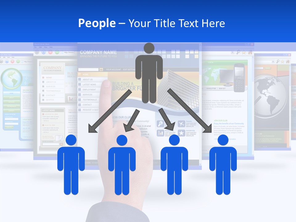 White Grandmother Women PowerPoint Template