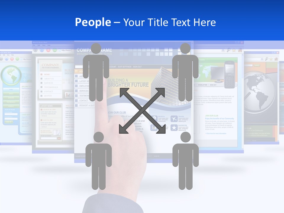 White Grandmother Women PowerPoint Template