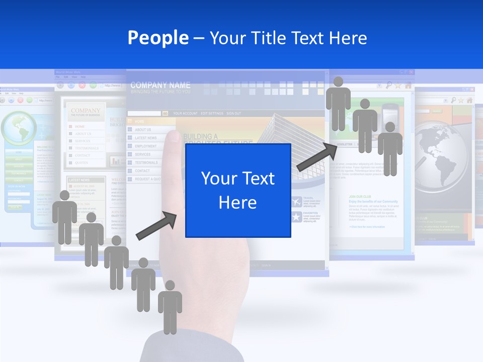 White Grandmother Women PowerPoint Template