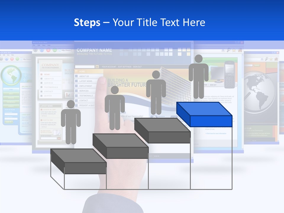 White Grandmother Women PowerPoint Template