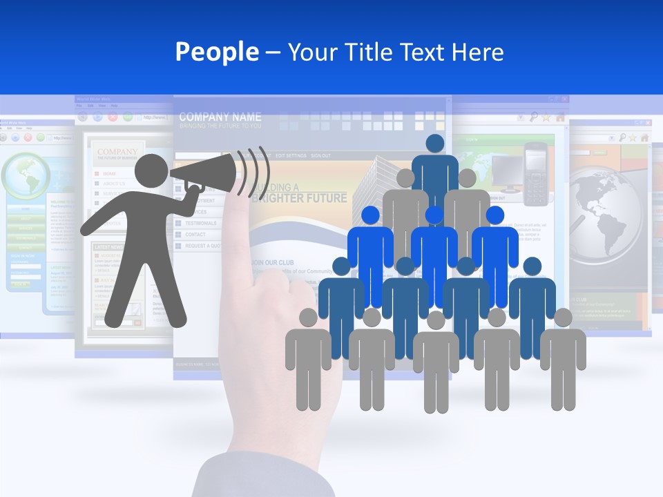 White Grandmother Women PowerPoint Template